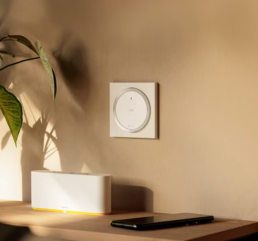 Télécommande murale Amy io et Somfy TaHoma pour domotique des volets roulants