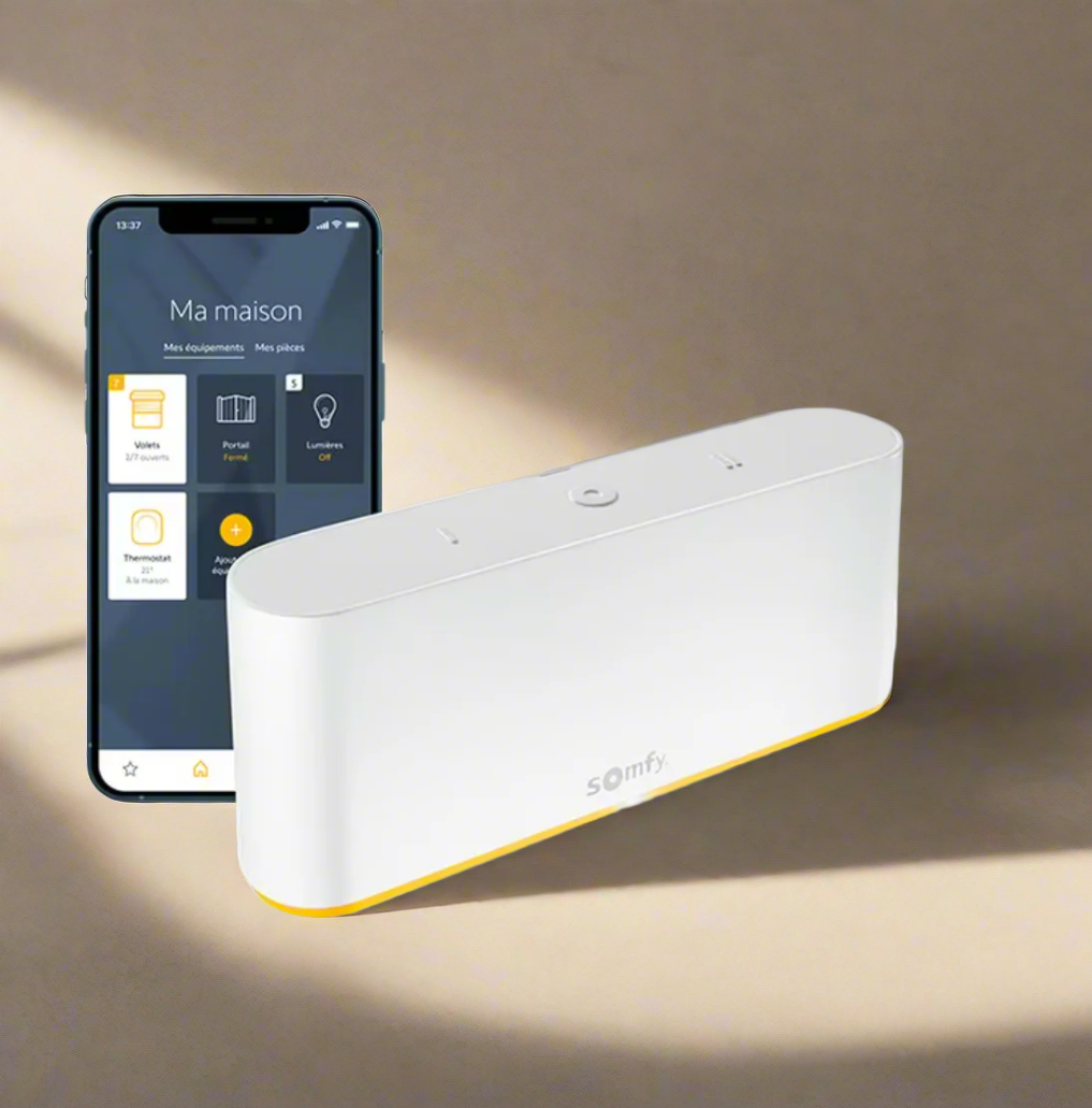 Somfy TaHoma pour domotique et commande des volets roulants par téléphone
